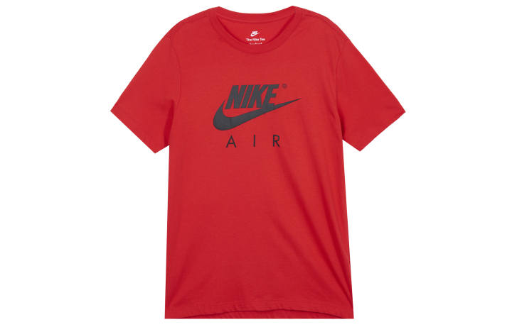 Nike Nike T Shirts Men's Red Crew Neck Moderate Straight Fit