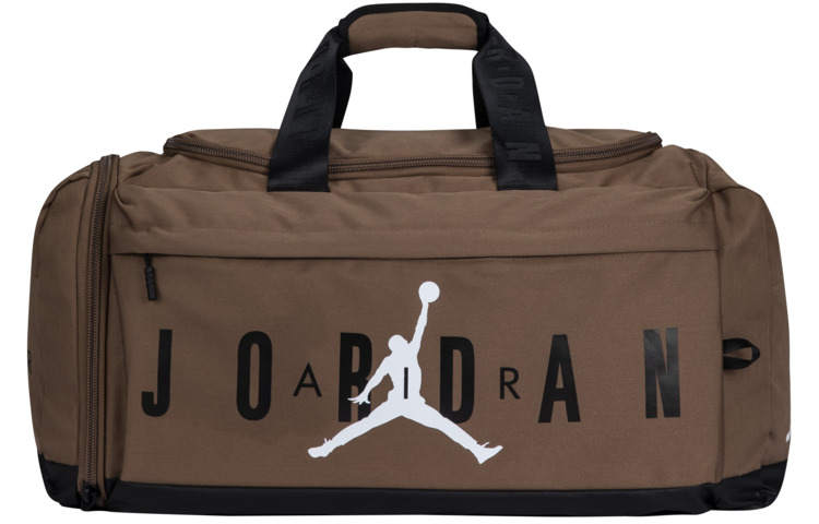 Jordan Jordan Polyester Travel Bag, Gym Bag, Luggage Bag Regular Unisex Brown