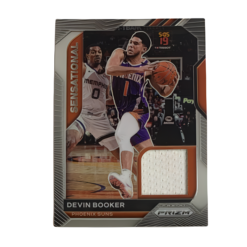 PANINI 2020 21 PRIZM Sun, Devin Booker, Game Used Jersey, Rookie Card, Player Card, Card Access Pass Sports Cards 1 Pc
