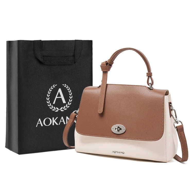 AOKANG Cow Leather Handbag Women's Multicolor