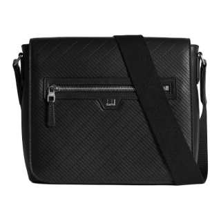 Dunhill Grain Cow Leather Shoulder Bag, Crossbody Bag Men's Black