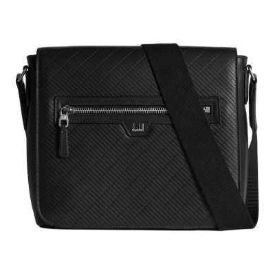 Dunhill Grain Cow Leather Shoulder Bag, Crossbody Bag Men's Black