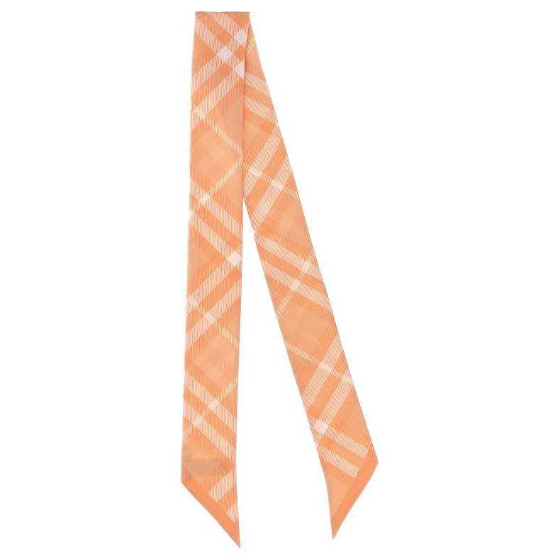 Burberry Silk Scarves Women's Orange