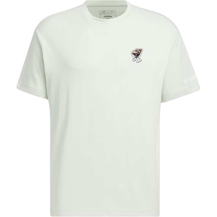 Adidas Adidas Drop Shoulder Sleeve T Shirt Men's Linen Green