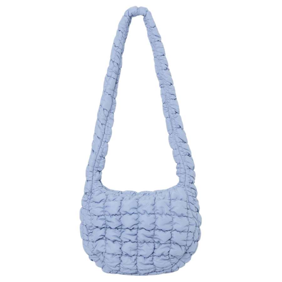 COS Polyester Cloud Bag, Shoulder Bag, Crossbody Bag Regular Women's Light Blue