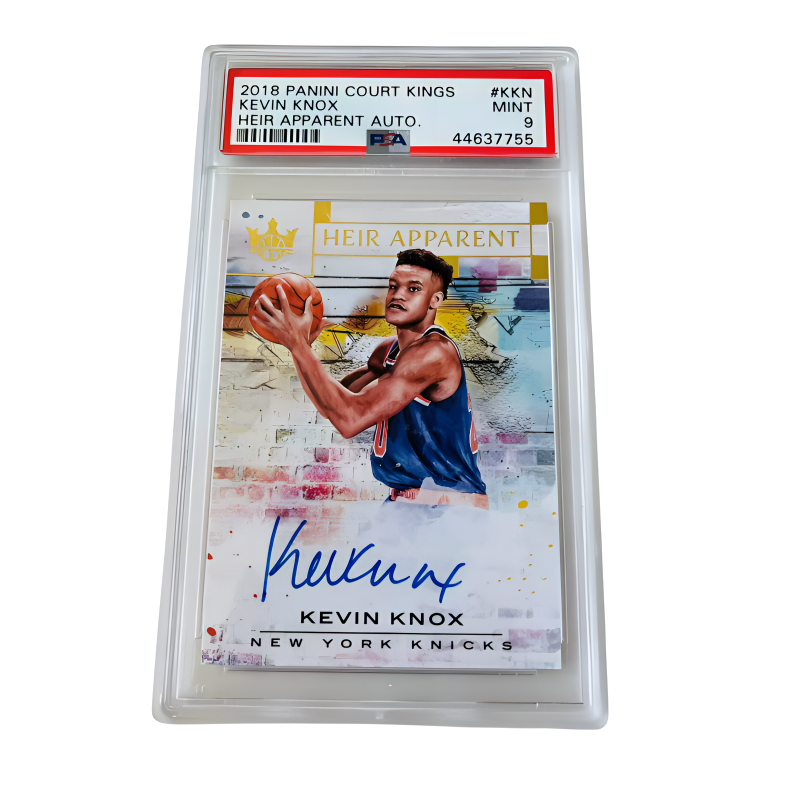 PANINI Kevin Knox 18 19 Knicks, Rising Stars, Oil Painting, Signature 199/199 PSA9 Player Card Graded Cards 1 Pc