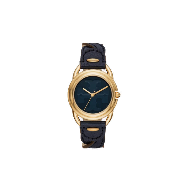 TORY BURCH Wrist Watches Quartz Movement Leather Strap 32mm Black Dial Women's Watch