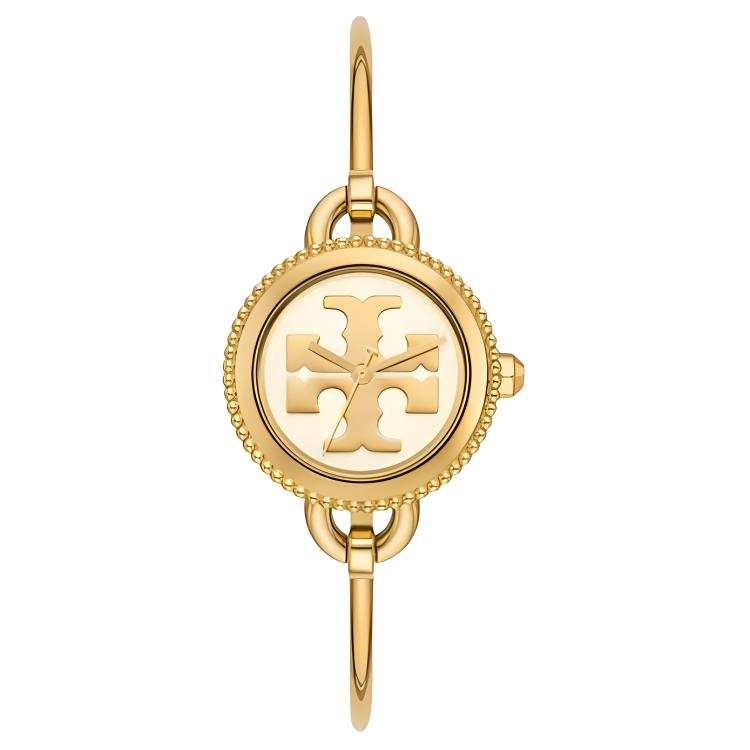 TORY BURCH Miller Collection Wrist Watches Quartz Movement Stainless Steel Strap 27mm White Dial Women's Watch