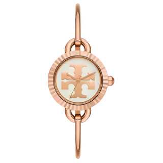 TORY BURCH Miller Collection Wrist Watch Quartz Movement Stainless Steel Strap 27mm Rose Gold Watch Dial Women's Watch