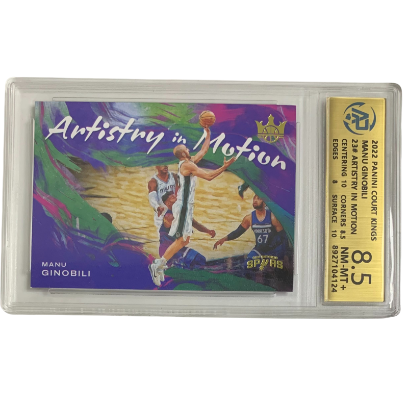 PANINI 2021 22 Oil Paintings Collection, Yaodao, Ginóbili, Horse Spurs, Arts Special Card RPA Grading 8.5 Graded Cards