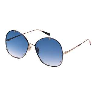 MaxMara Metal Irregular Shape Sunglasses Women's Gold