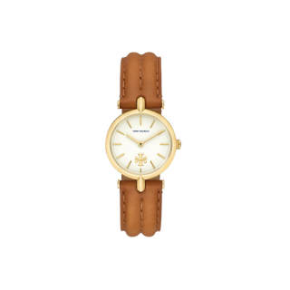 TORY BURCH Wrist Watches Quartz Movement Leather Strap 30mm White Dial Women's Watch 30m Water Resistant