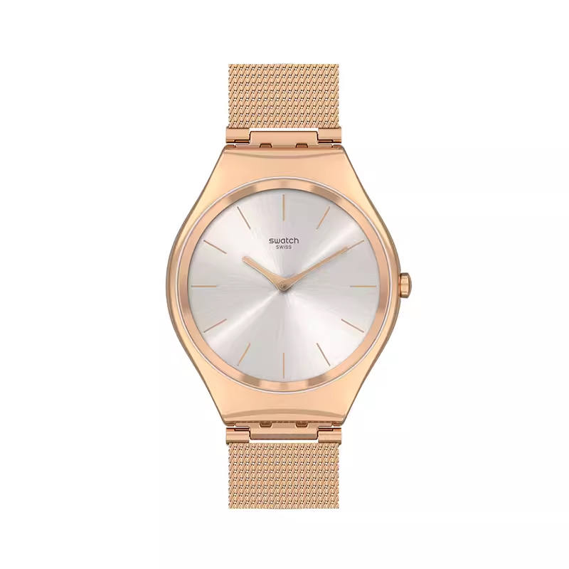 SWATCH Unisex 38mm Silver Watch SYXG120M