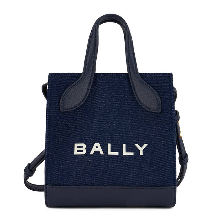 BALLY Cow Leather Shoulder Bag, Crossbody Bag, Handbag Women's Blue
