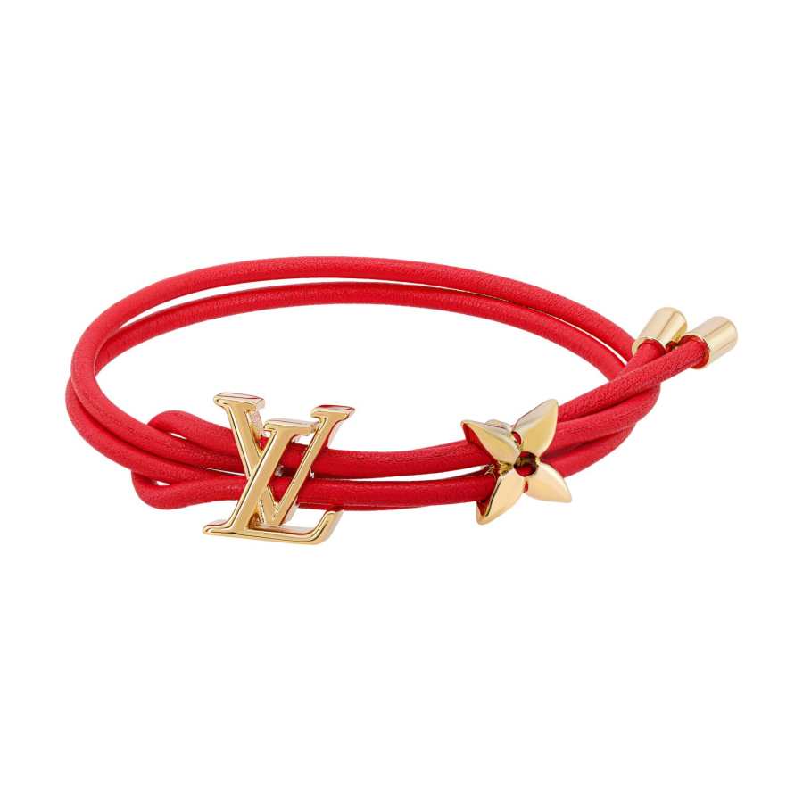 LOUIS VUITTON LOUIS VUITTON Pre Owned 2023 Lv Bloom Leather Bracelet
