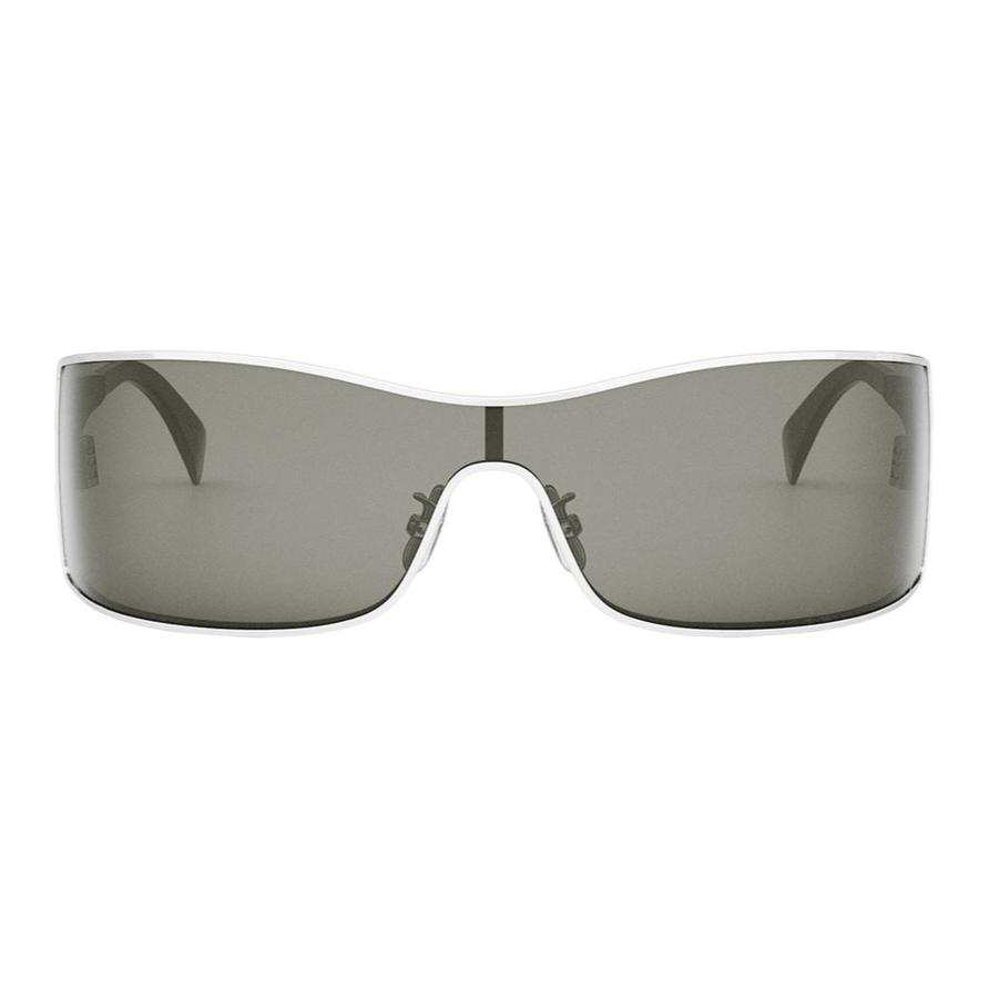 CELINE CELINE Irregular Shape Sunglasses Women's White