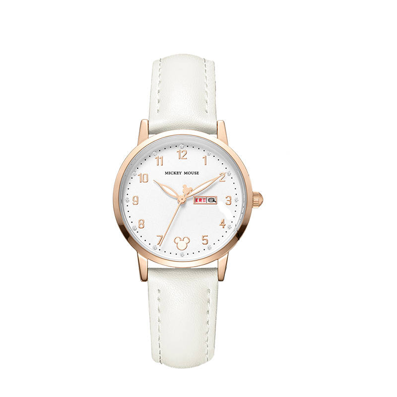 Disney Quartz Movement PU Strap Watch Women's Watch White Dial
