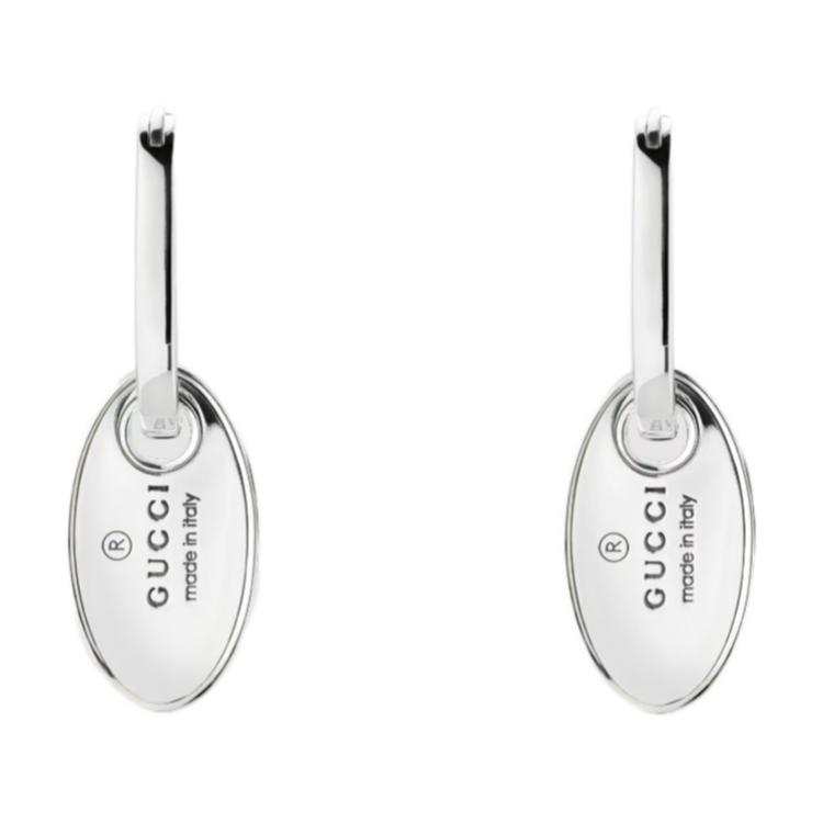 GUCCI GUCCI 925 Sterling Silver Earrings Unisex Silver