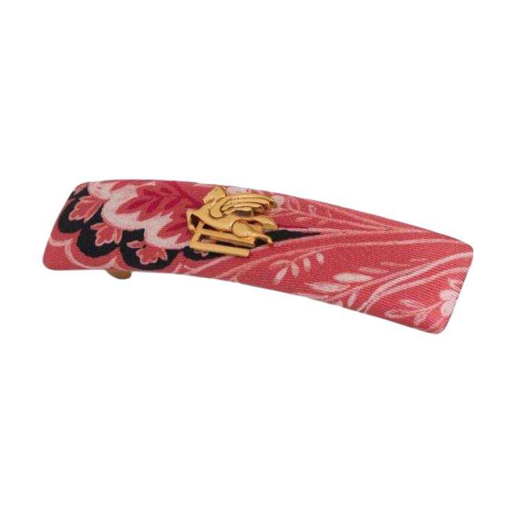 ETRO Silk Hair Clips Women's Red