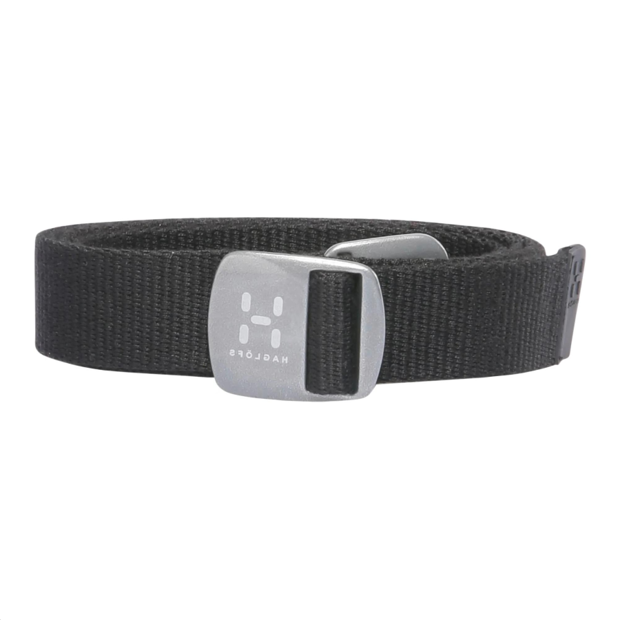 HAGLÖFS Solid Color Design, Plate Buckle Leather Belts Unisex Black Style 2.5cm