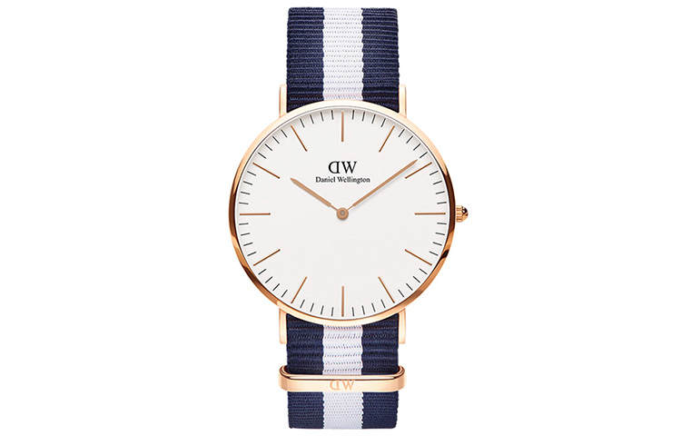DW/DanielWellington Daniel Wellington DW Men's Watch Quartz Movement Nylon Strap 40mm White Dial Men's Watches