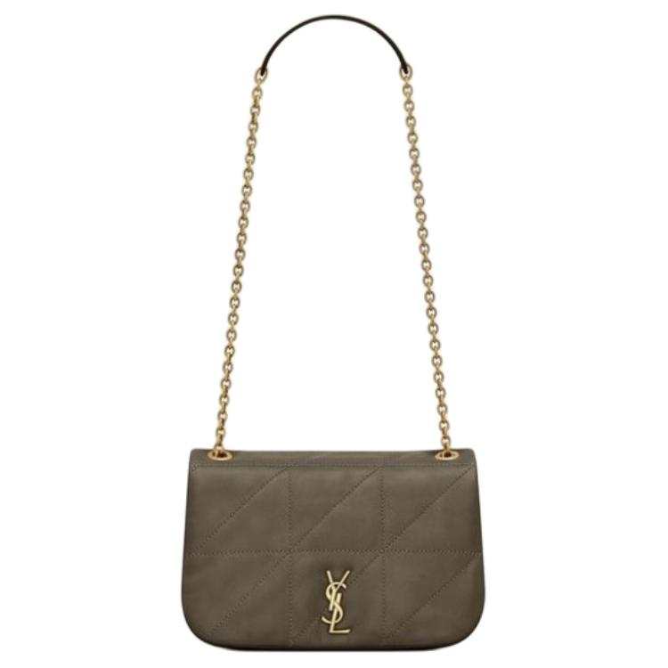 SAINT LAURENT Jamie Sheepskin Crossbody Bag, Shoulder Bag Mini Women's Light Musk