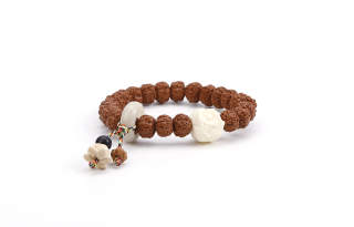 TANNA King Kong Bodhi Seeds Buddhist Prayer Bead, Bodhi Seed Bracelet For Leisure Unisex