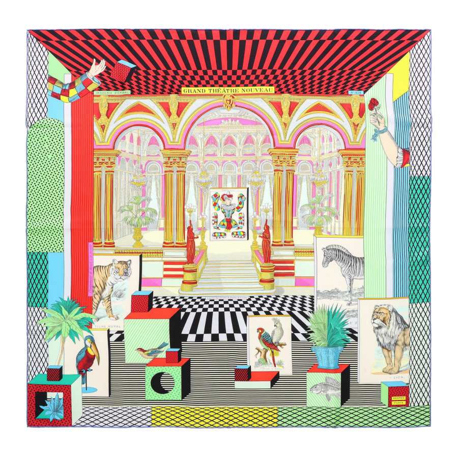 HERMES Hermès Pre Owned 2020s Grand Theatre Nouveau Scarf