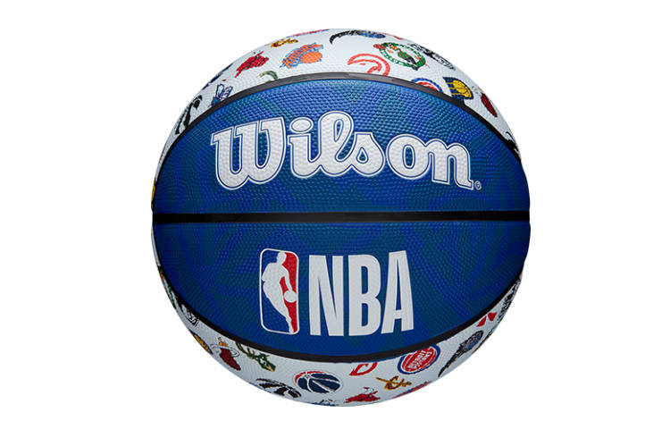 Wilson x NBA Rubber Basketball Dark Blue Size 7 Ball Training China Mainland Version