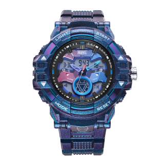 MARVEL Energy Collection Iron Man Electronic Movement TPU Strap Watch Men's Watches Gray Dial