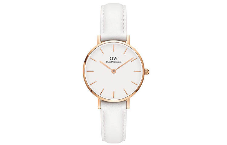 DW/DanielWellington Daniel Wellington DW Watch Quartz Movement Leather Strap 28mm White Dial Women's Watch