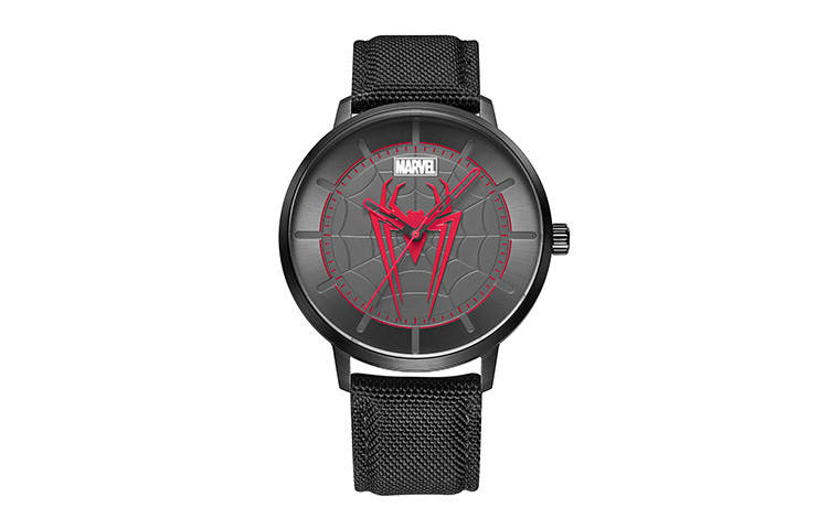 MARVEL Hero Collection 3 Fashion Trend Quartz Movement Nylon Strap Watch Men's Watches Black Dial