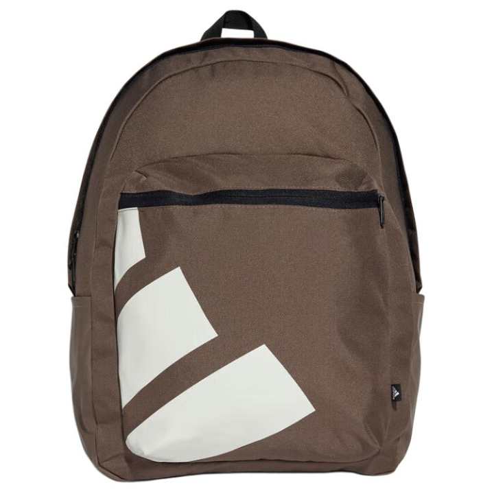 Adidas Adidas Zip Closure Polyester Backpack Medium Unisex Brown