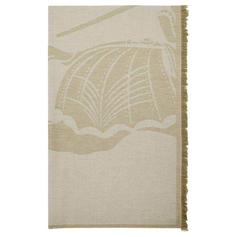 Burberry Wool Knit Scarves Women's Natural