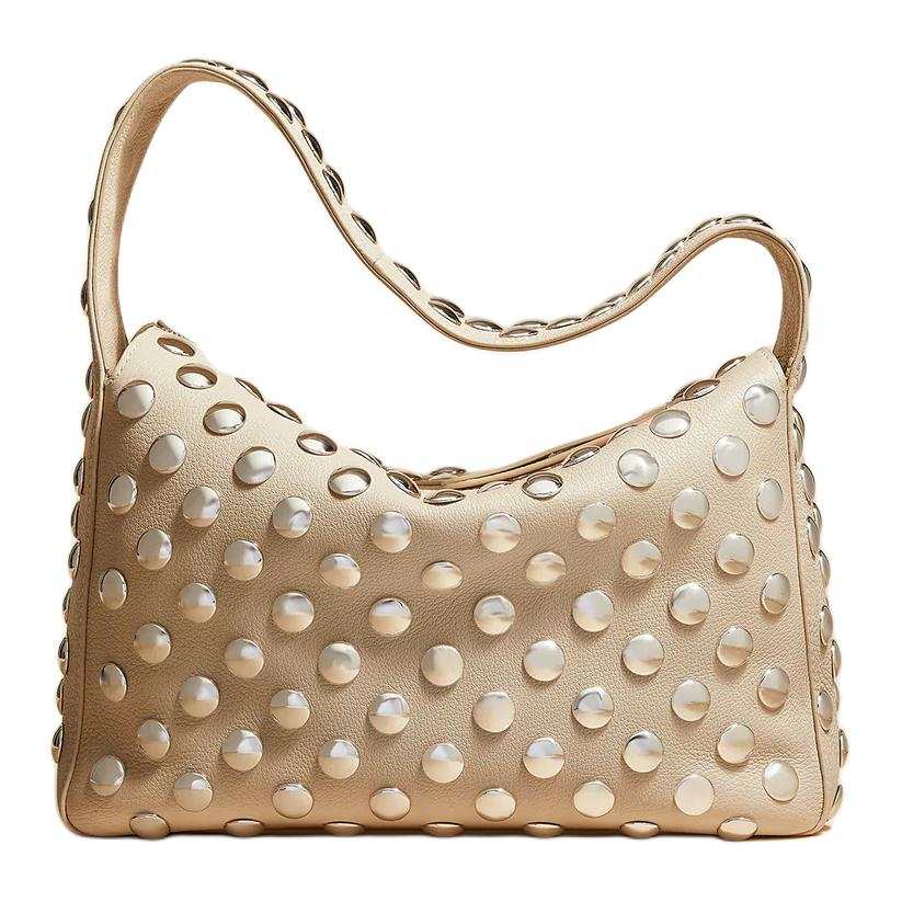 KHAITE Leather & Palladium Plated Brass Handbag Women's Deep Ivory