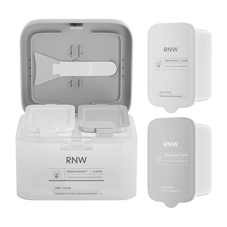 RNW Two Tone Clay Mask Two Tone Clay Mask Apply on Facial Masks Brightening Acne Fighting