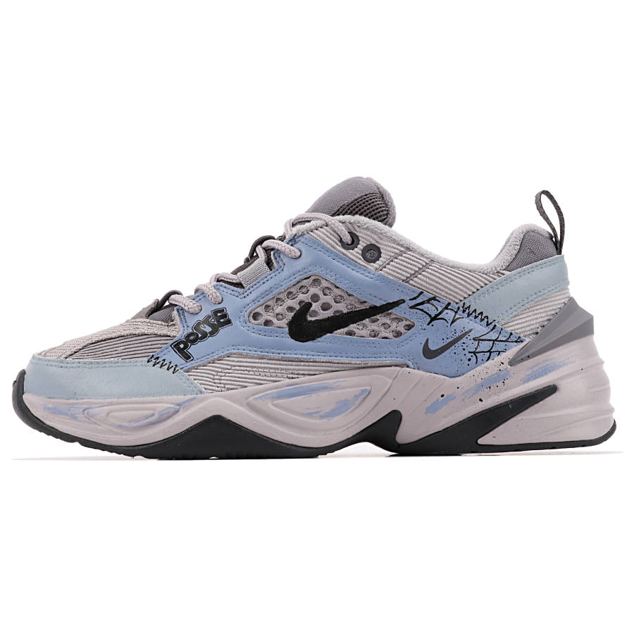 Nike Nike M2K Tekno SP Slip Resistant Abrasion Resistant Low top Chunky Sneakers Unisex Smoke Blue