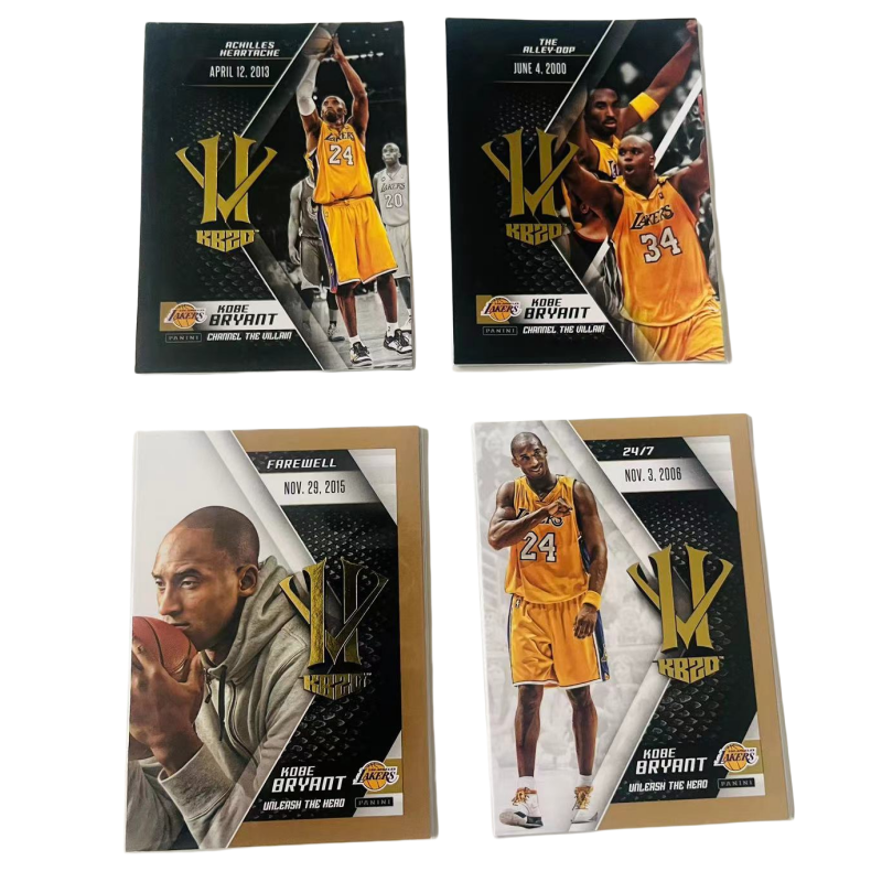 PANINI 15 16 Lakers Kobe 4 Piece Combination Player Card, Card Quality Approved Sports Cards 4 Pcs