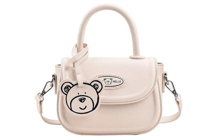 JANE KLAIN Pu Handbag, Crossbody Bag Small Women's Cream White/Night Black/Lemon