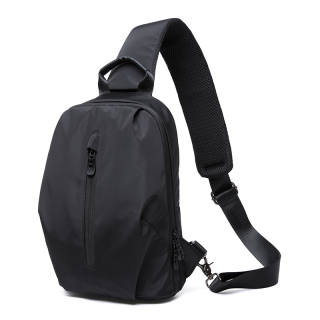 MOYYI Oxford Sling Bag Unisex Black