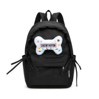 UNITE STAR Nylon Backpack Regular Women's Black/Yellow/Pink/Blue/Ecru