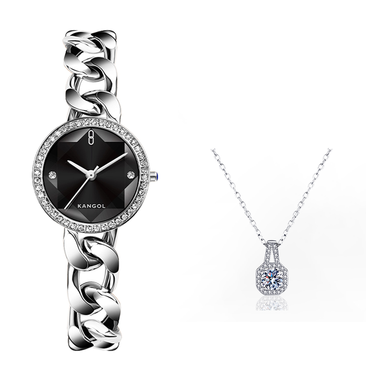KANGOL Quartz Movement Women's Watch Black Dial