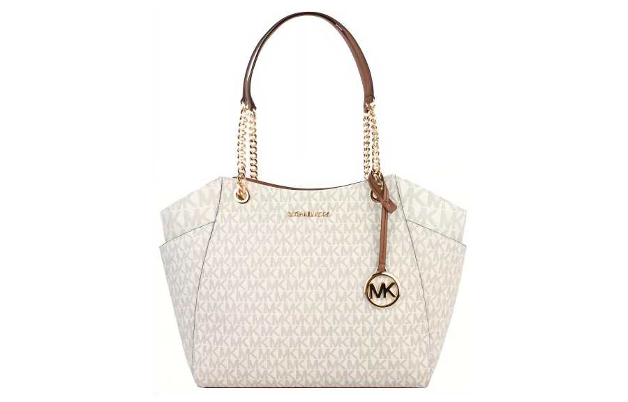 MICHAEL KORS Coated Canvas Tote Bag, Shopping Bag, Shoulder Bag, Crossbody Bag, Handbag Large Women's