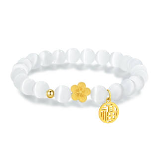 ZSY 925 Sterling Silver Glass Beaded Bracelets Women's