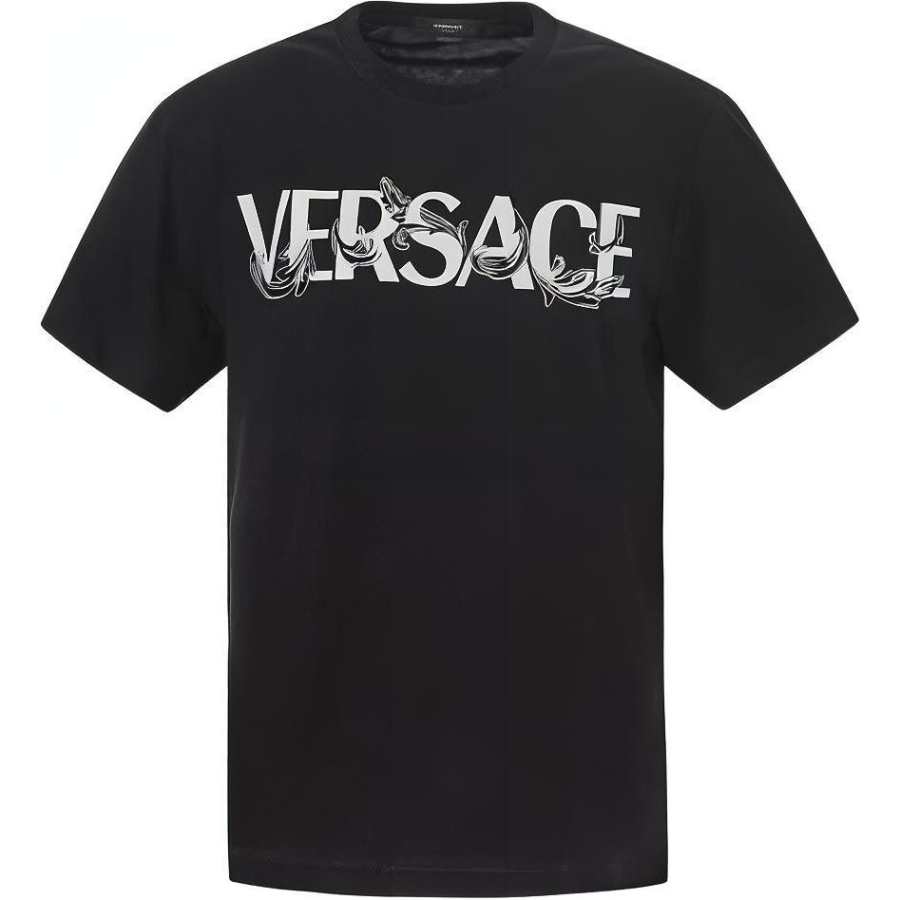 VERSACE 【Previous Season】Barocco Silhouette logo-print T-Shirt