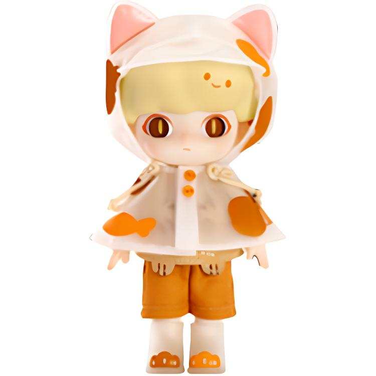 POP MART POP MART DIMOO Raincoat Kitten Trendy Figures 14cm