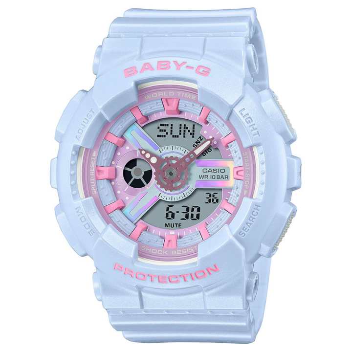 CASIO CASIO BABY G Quartz Movement Resin Strap Watch Women's Watch Blue Dial