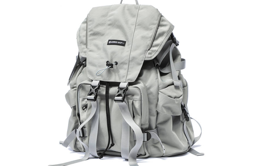 LIVEBOX LIVEBOX EN DIRECT Nylon Backpack Large Men's Gray/Black