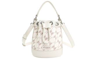 Kappa Matte Leather Handbag Small Women's Australian White Pearl Latte Brown