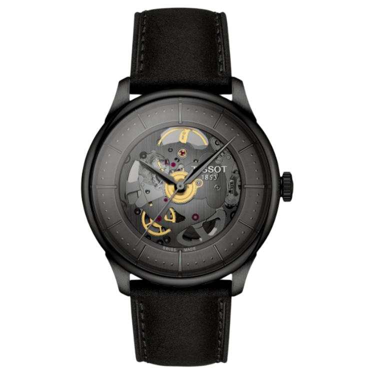 TISSOT Tourelles Collection Automatic Mechanical Movement 50m Waterproof Men's Watches Watch 39mm Skeleton Dial